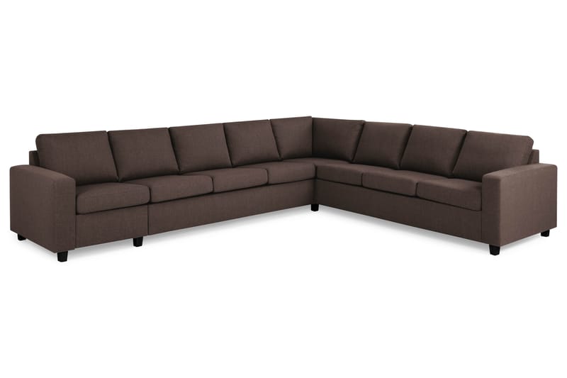Crazy 7-sits Vändbar L-formad XX-Large Hörnsoffa i Tyg - Brun - Möbler - Vardagsrum - Soffor - Hörnsoffor