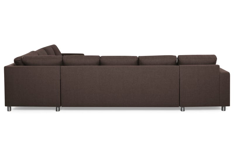 Crazy 7-sits Vändbar L-formad XX-Large Hörnsoffa i Tyg - Brun - Möbler - Vardagsrum - Soffor - Hörnsoffor