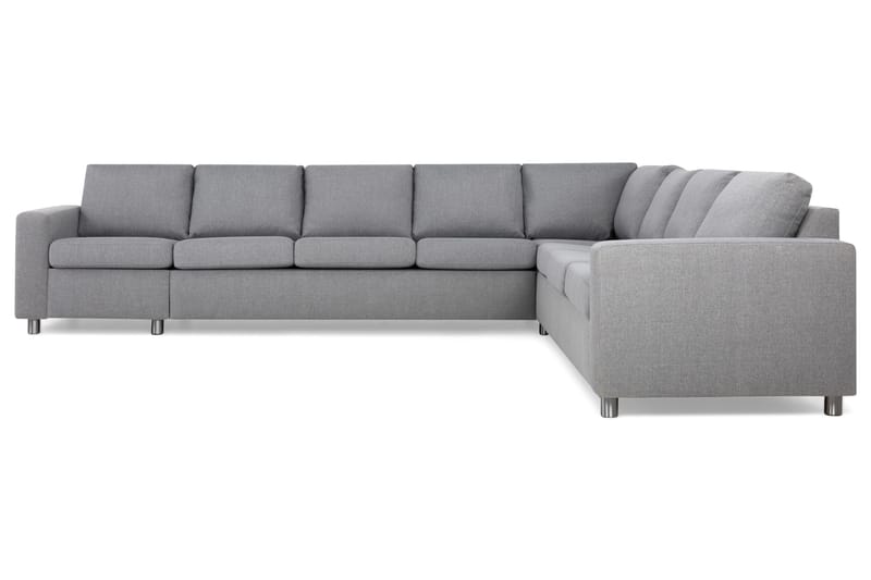 Crazy 7-sits Vändbar L-formad XX-Large Hörnsoffa i Tyg - Grå - Möbler - Vardagsrum - Soffor - Hörnsoffor