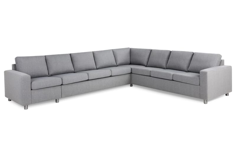Crazy 7-sits Vändbar L-formad XX-Large Hörnsoffa i Tyg - Grå - Möbler - Vardagsrum - Soffor - Hörnsoffor