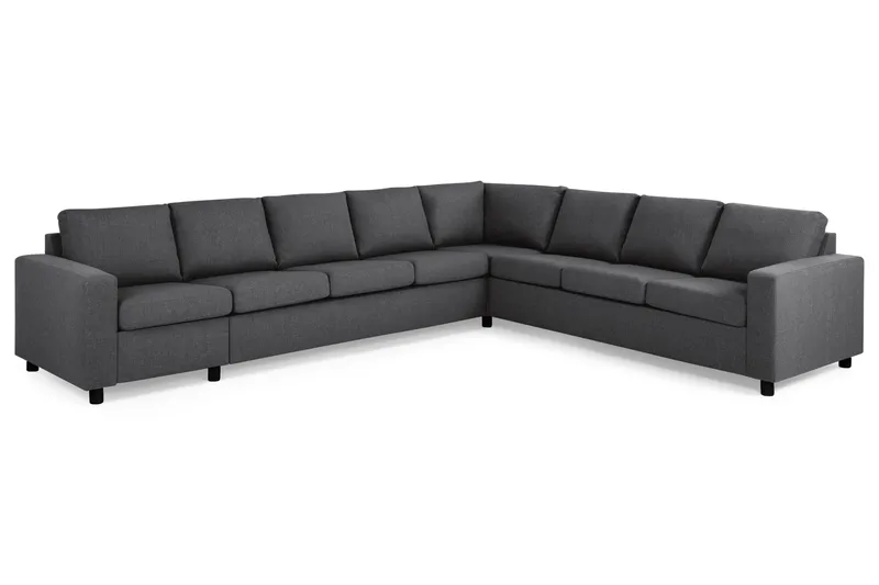 Crazy 7-sits Vändbar L-formad XX-Large Hörnsoffa i Tyg - Mörkgrå - Möbler - Vardagsrum - Soffor - Hörnsoffor