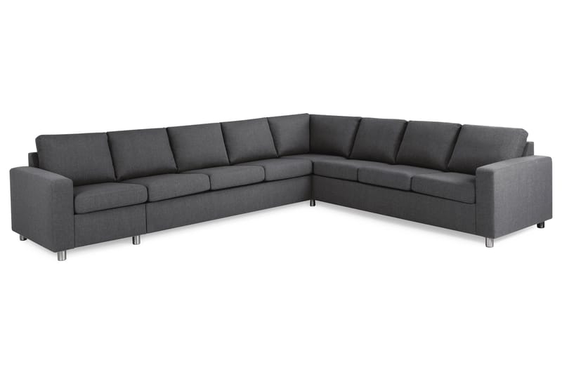 Crazy 7-sits Vändbar L-formad XX-Large Hörnsoffa i Tyg - Mörkgrå - Möbler - Vardagsrum - Soffor - Hörnsoffor