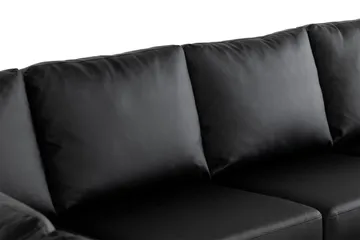 Crazy 7-sits Vändbar U-formad XX-Large Hörnsoffa med divan i Konstläder - Svart - Möbler - Vardagsrum - Soffor - Hörnsoffor