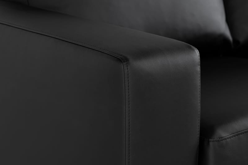 Crazy 7-sits Vändbar U-formad XX-Large Hörnsoffa med divan i Konstläder - Svart - Möbler - Vardagsrum - Soffor - Hörnsoffor