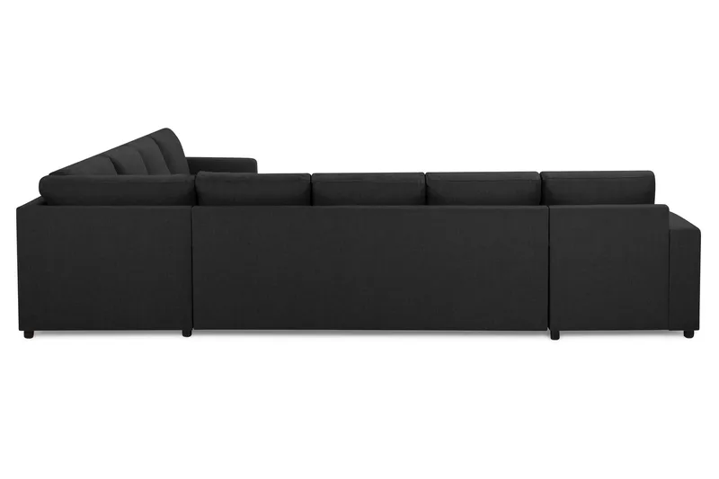Crazy 7-sits Vändbar U-formad XX-Large Hörnsoffa med divan i Tyg - Antracit - Möbler - Vardagsrum - Soffor - Hörnsoffor