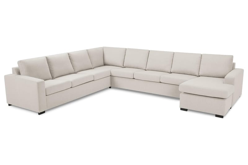 Crazy 7-sits Vändbar U-formad XX-Large Hörnsoffa med divan i Tyg - Beige - Möbler - Vardagsrum - Soffor - Hörnsoffor