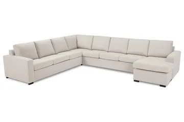 Crazy 7-sits Vändbar U-formad XX-Large Hörnsoffa med divan i Tyg - Beige - Möbler - Vardagsrum - Soffor - Hörnsoffor