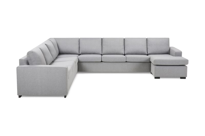 Crazy 7-sits Vändbar U-formad XX-Large Hörnsoffa med divan i Tyg - Grå - Möbler - Vardagsrum - Soffor - Hörnsoffor