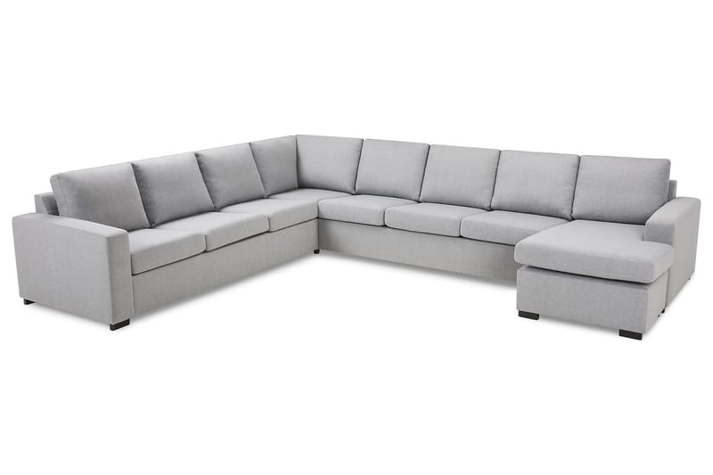 Crazy 7-sits Vändbar U-formad XX-Large Hörnsoffa med divan i Tyg - Grå - Möbler - Vardagsrum - Soffor - Hörnsoffor