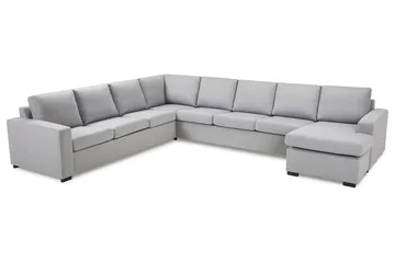 Crazy 7-sits Vändbar U-formad XX-Large Hörnsoffa med divan i Tyg - Grå - Möbler - Vardagsrum - Soffor - Hörnsoffor