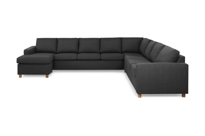 Crazy 7-sits Vändbar U-formad XX-Large Hörnsoffa med divan i Tyg - Mörkgrå / Antracit - Möbler - Vardagsrum - Soffor - Hörnsoffor