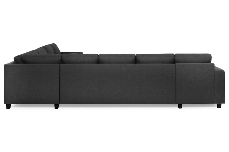 Crazy 7-sits Vändbar U-formad XX-Large Hörnsoffa med divan i Tyg - Mörkgrå / Antracit - Möbler - Vardagsrum - Soffor - Hörnsoffor