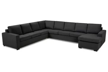 Crazy 7-sits Vändbar U-formad XX-Large Hörnsoffa med divan i Tyg - Mörkgrå - Möbler - Vardagsrum - Soffor - Hörnsoffor