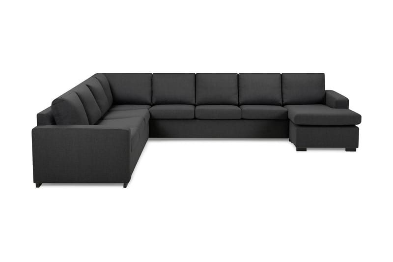 Crazy 7-sits Vändbar U-formad XX-Large Hörnsoffa med divan i Tyg - Mörkgrå - Möbler - Vardagsrum - Soffor - Hörnsoffor