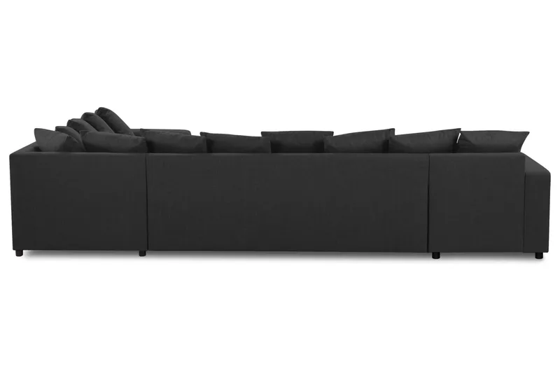 Crazy 7-sits Vänstervänd U-formad XX-Large Hörnsoffa med divan i Tyg - Antracit - Möbler - Vardagsrum - Soffor - Hörnsoffor