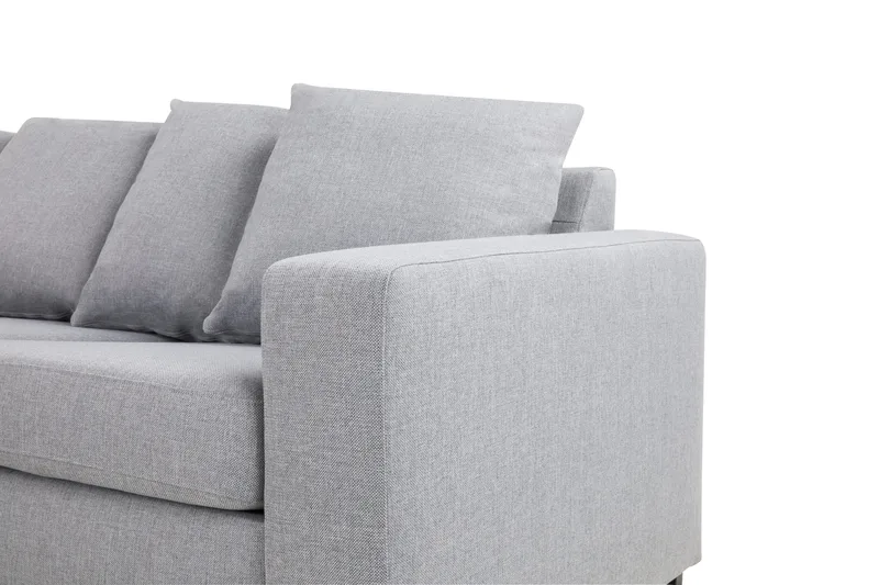 Crazy 7-sits Vänstervänd U-formad XX-Large Hörnsoffa med divan i Tyg - Grå - Möbler - Vardagsrum - Soffor - Hörnsoffor