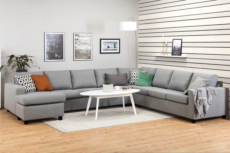 Crazy Hörnsoffa XXL med Divan Vänster - Grå - Möbler - Vardagsrum - Soffor - Hörnsoffor