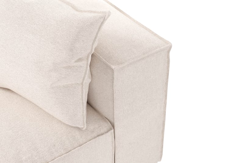 Cubo 5-sits L-formad Djup Modulhörnsoffa i Tyg - Beige - Möbler - Vardagsrum - Soffor - Hörnsoffor