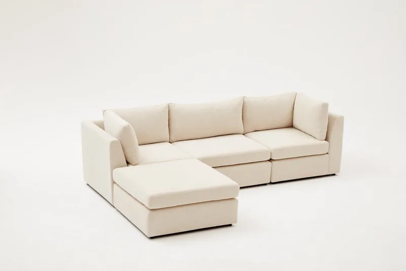 Deliones Hörnsoffa 3-sits - Beige - Möbler - Vardagsrum - Soffor - Divansoffa & schäslong