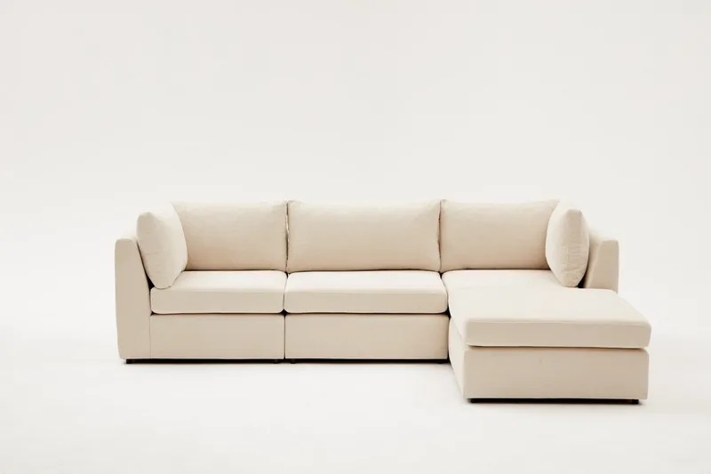 Deliones Hörnsoffa 3-sits - Beige - Möbler - Vardagsrum - Soffor - Divansoffa & schäslong