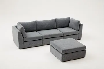 Deliones Hörnsoffa 3-sits - Ljusbrun - Möbler - Vardagsrum - Soffor - Divansoffa & schäslong