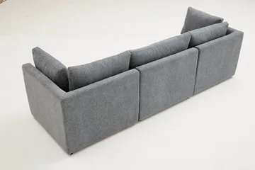 Deliones Hörnsoffa 3-sits - Ljusbrun - Möbler - Vardagsrum - Soffor - Divansoffa & schäslong