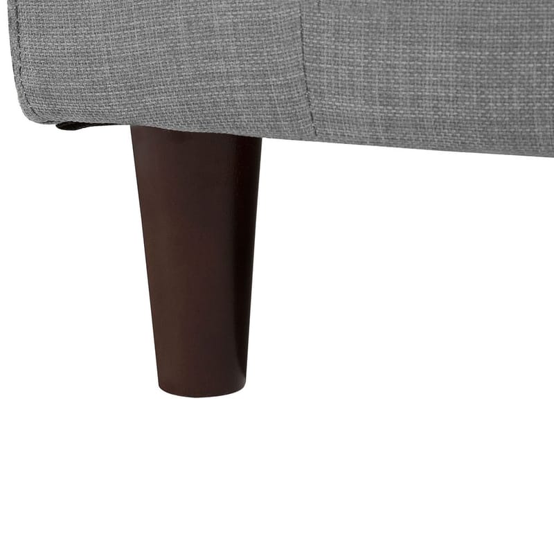 Hörnsoffa Elvenes - Grå, mörkt trä/Högervänd - Möbler - Vardagsrum - Soffor - Hörnsoffor