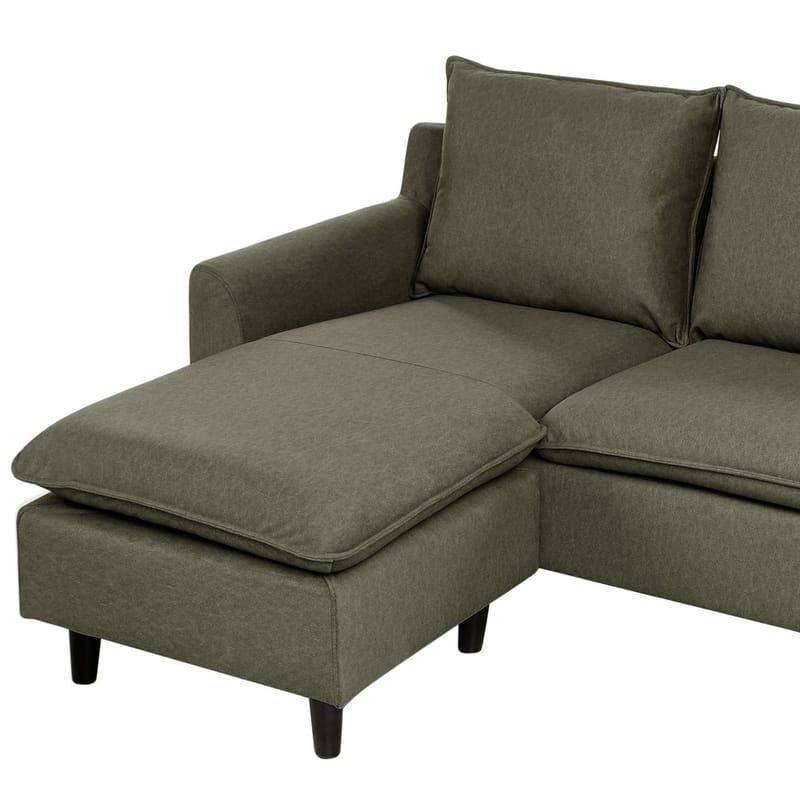 Hörnsoffa Elvenes - Grönt, mörkt trä/Högervänd - Möbler - Vardagsrum - Soffor - Hörnsoffor