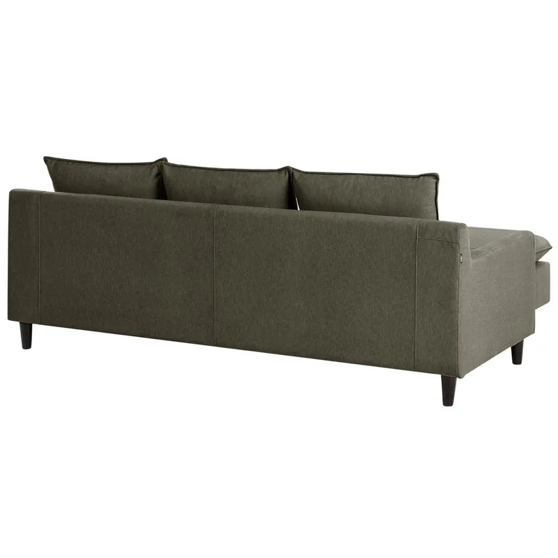 Hörnsoffa Elvenes - Grönt, mörkt trä/Högervänd - Möbler - Vardagsrum - Soffor - Hörnsoffor