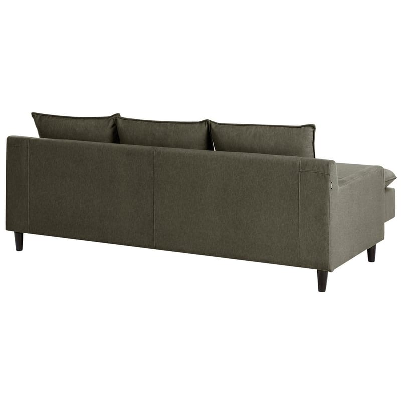 Hörnsoffa Elvenes - Grönt, mörkt trä/Högervänd - Möbler - Vardagsrum - Soffor - Hörnsoffor