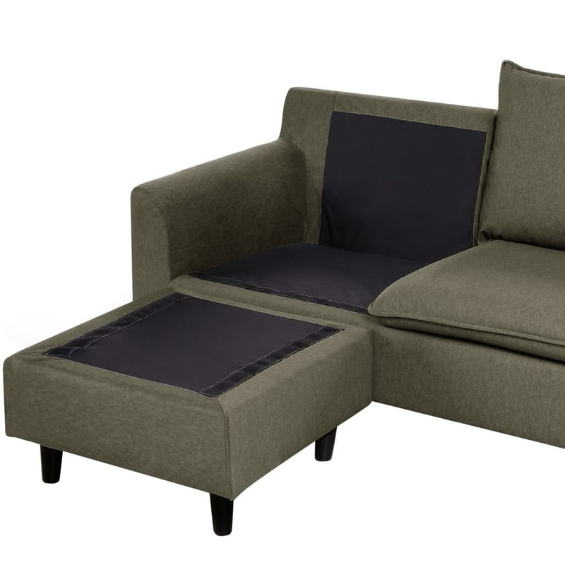 Hörnsoffa Elvenes - Grönt, mörkt trä/Högervänd - Möbler - Vardagsrum - Soffor - Hörnsoffor