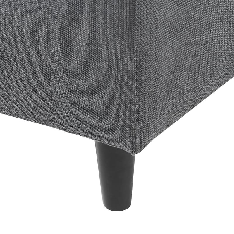 Hörnsoffa Elvenes - Mörkgrå, mörkt trä/Högervänd - Möbler - Vardagsrum - Soffor - Hörnsoffor