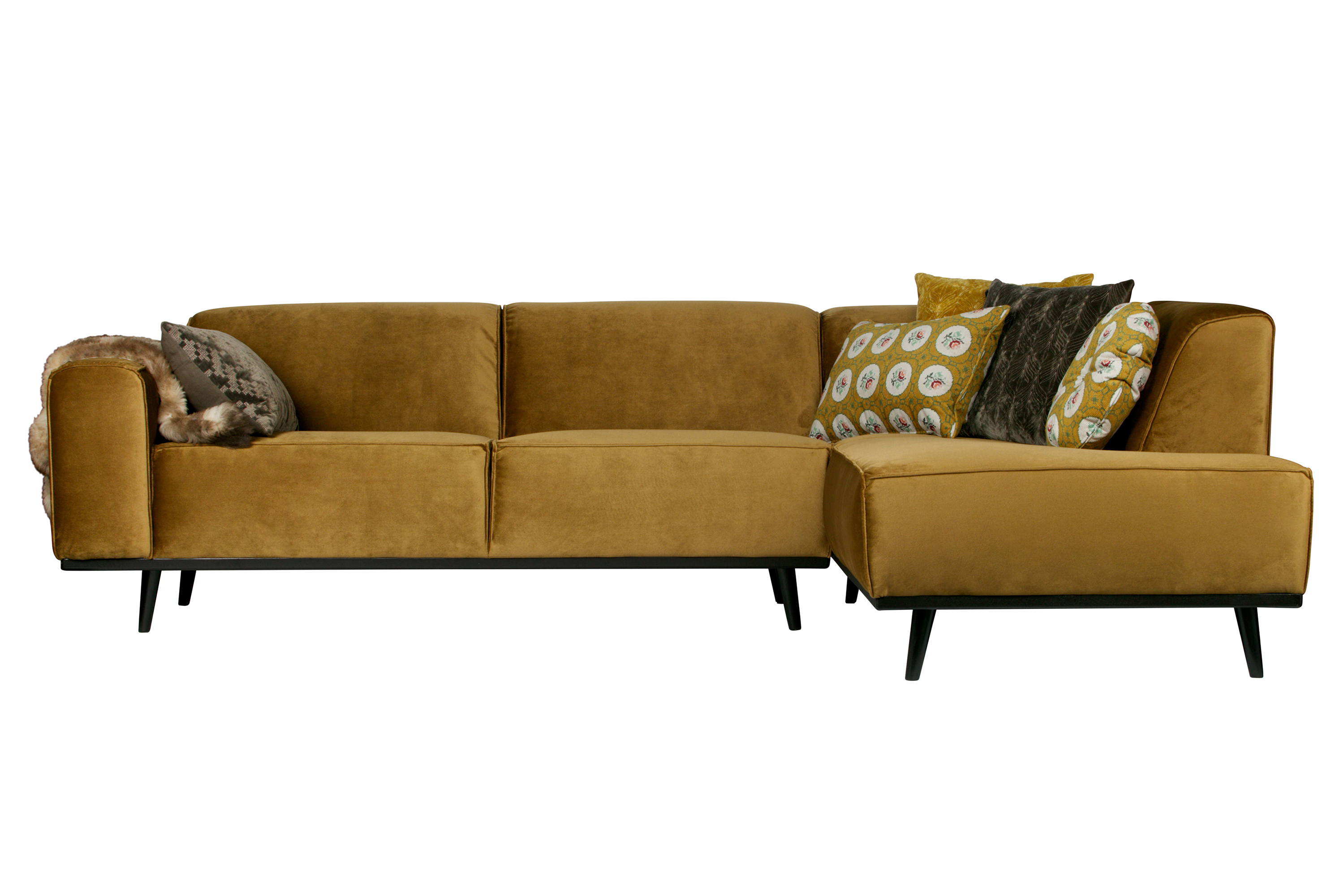 estado hörnsoffa höger honungsgul -