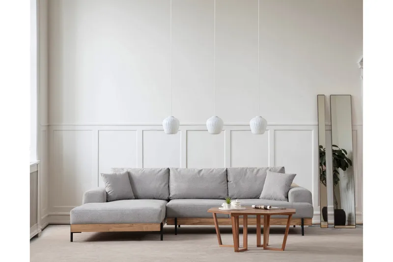 Eti Hörnsoffa 3-sits, Grå