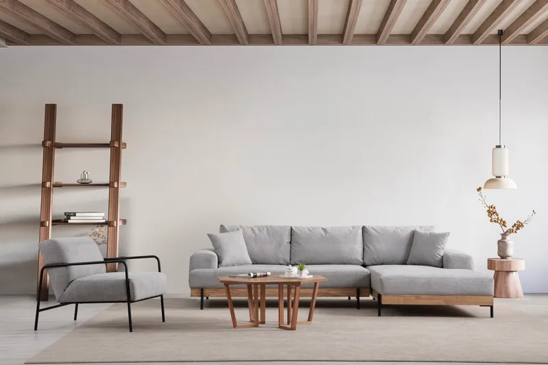 Eti Hörnsoffa 3-sits - Grå - Möbler - Vardagsrum - Soffor - Hörnsoffor