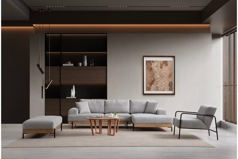 Eti Hörnsoffa 3-sits - Grå - Möbler - Vardagsrum - Soffor - Hörnsoffor