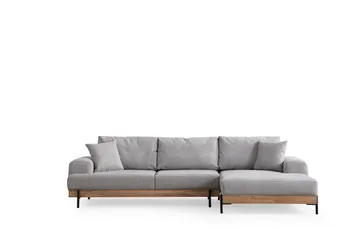 Eti Hörnsoffa 3-sits - Grå - Möbler - Vardagsrum - Soffor - Divansoffa & schäslong