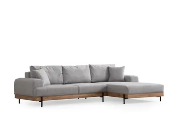 Eti Hörnsoffa 3-sits - Grå - Möbler - Vardagsrum - Soffor - Divansoffa & schäslong