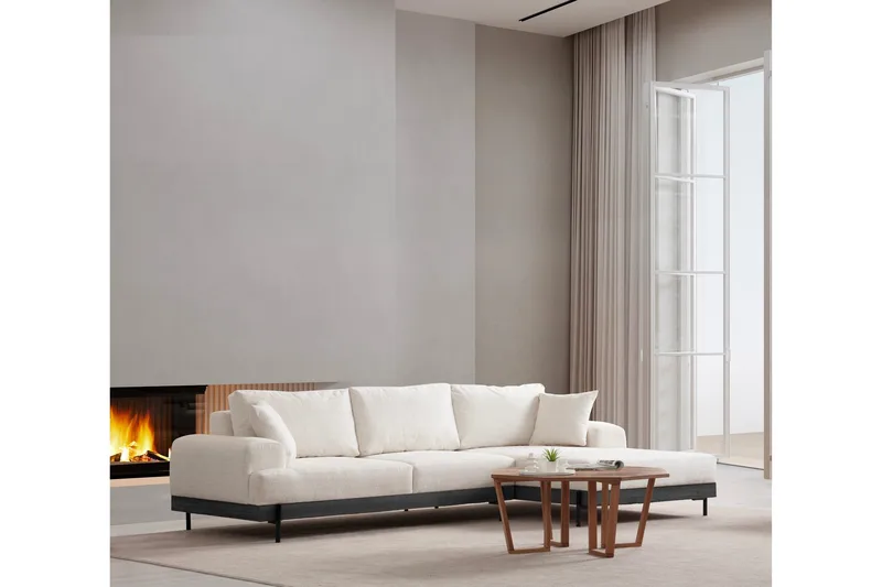 Eti Hörnsoffa 3-sits - Vit - Möbler - Vardagsrum - Soffor - Divansoffa & schäslong