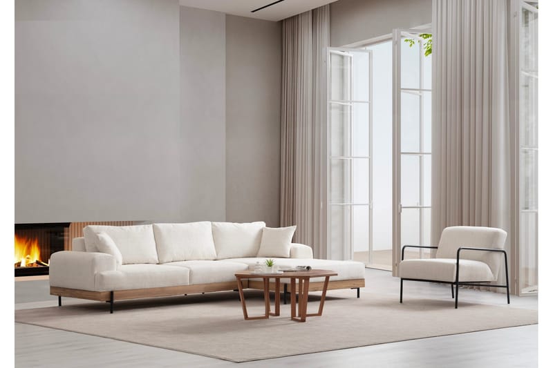 Eti Hörnsoffa 3-sits - Vit - Möbler - Vardagsrum - Soffor - Divansoffa & schäslong