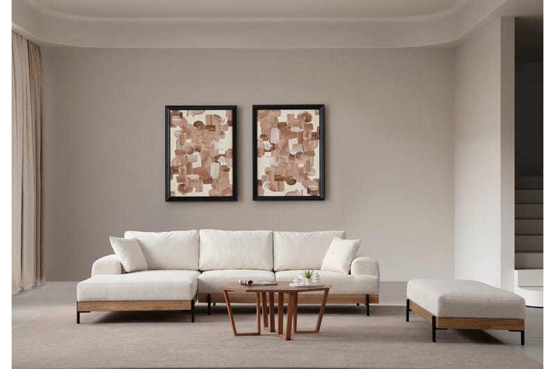 Eti Hörnsoffa 3-sits - Vit - Möbler - Vardagsrum - Soffor - Divansoffa & schäslong