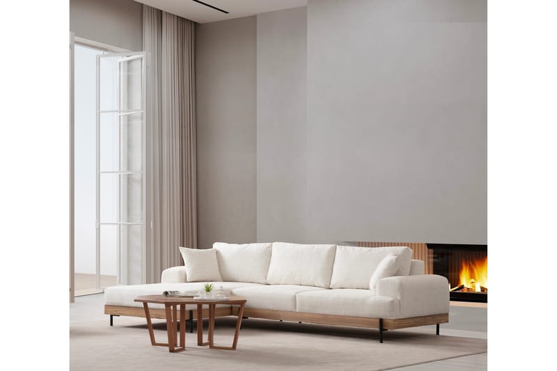 Eti Hörnsoffa 3-sits - Vit - Möbler - Vardagsrum - Soffor - Divansoffa & schäslong