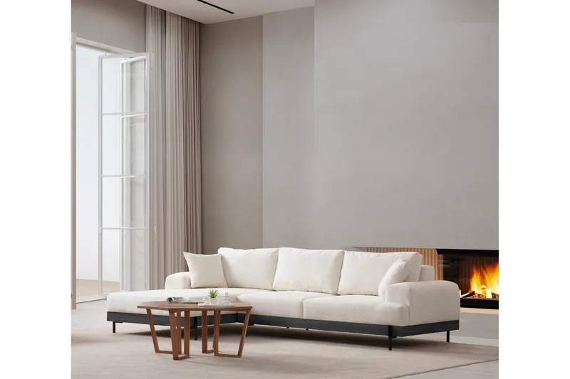 Eti Hörnsoffa 3-sits - Vit - Möbler - Vardagsrum - Soffor - Divansoffa & schäslong