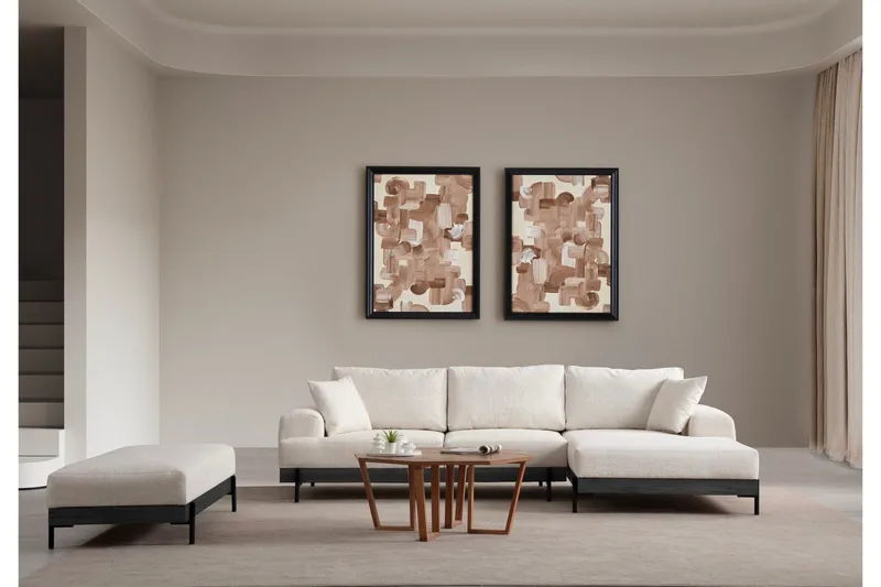 Eti Hörnsoffa 3-sits - Vit - Möbler - Vardagsrum - Soffor - Divansoffa & schäslong