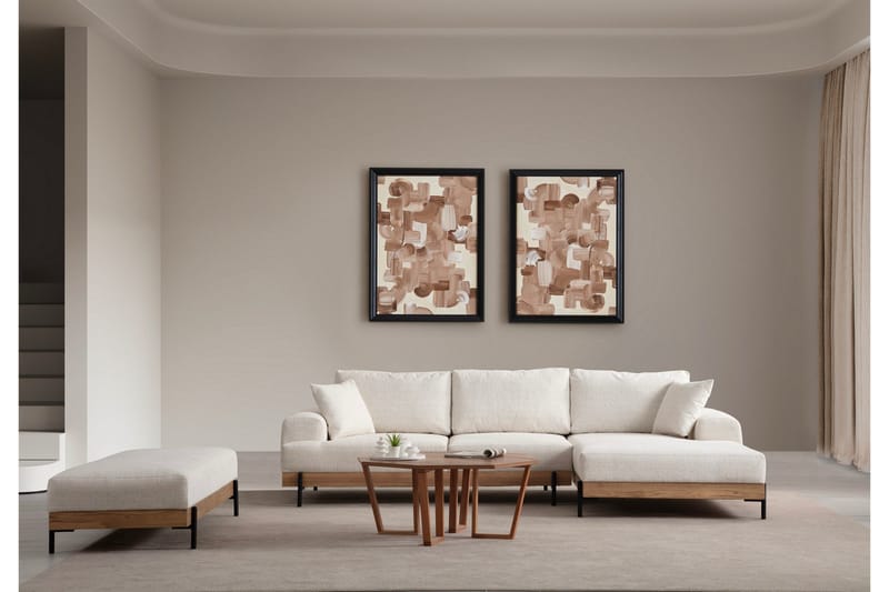 Eti Hörnsoffa 3-sits - Vit - Möbler - Vardagsrum - Soffor - Divansoffa & schäslong