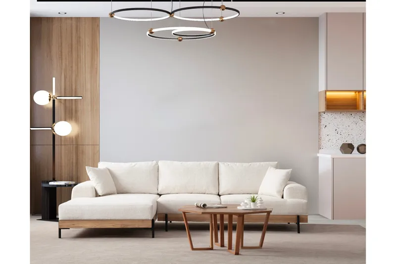 Eti Hörnsoffa 3-sits, Vit