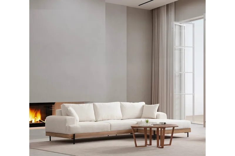 Eti Hörnsoffa 3-sits - Vit - Möbler - Vardagsrum - Soffor - Divansoffa & schäslong