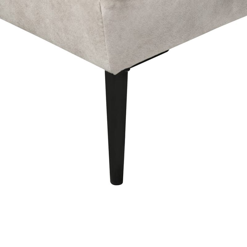 Hörnsoffa Flam - Grå, svart/Vänstervänd/Sammet - Möbler - Vardagsrum - Soffor - Hörnsoffor