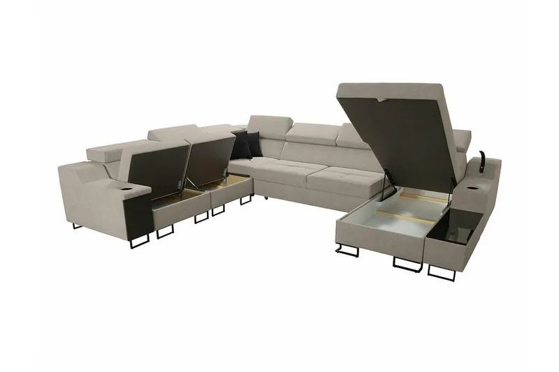 Galbally 5-sits Hörnsoffa Beige - Möbler - Vardagsrum - Soffor - Hörnsoffor