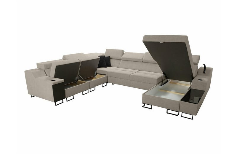 Galbally 5-sits Hörnsoffa Beige - Möbler - Vardagsrum - Soffor - Hörnsoffor